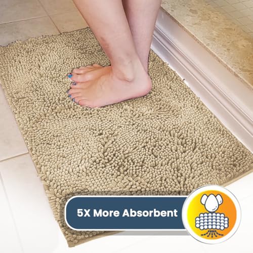 Super Water Absorbent Door Mat Indoor (Beige / 48" x 60")