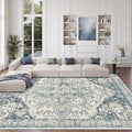 8x10 Area Rugs for Living Room (Blue/Ivory / 8' x 10' (Rectangular))