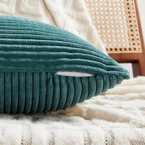 2 Packs Teal Euro Decorative Throw Pillow Covers 26x26 Inch for Living Room Couch Bed (Teal / 26" x 26" (Pack of 2))