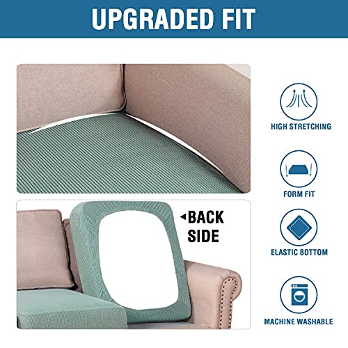 Super Stretch Individual Seat Cushion Covers (Sage / 3 Cushion XL Sofa)