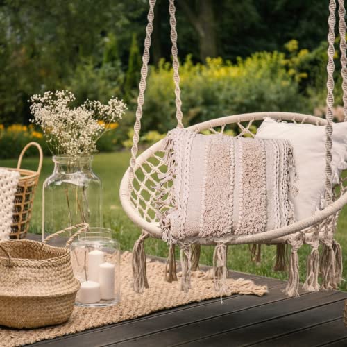 Decorative Boho (Ivory - Square 18x18)