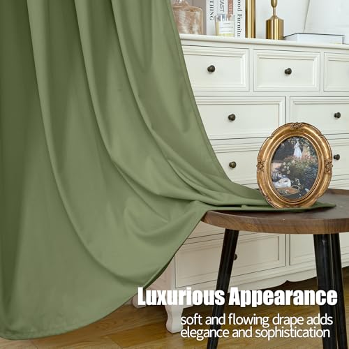 Sage Green Velvet Curtains (Sage Green / 52"W x 84"L (Pack of 2))
