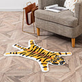 Tiger Print Rug (Black+yellow Tiger Print - 32.2x21.4inch)