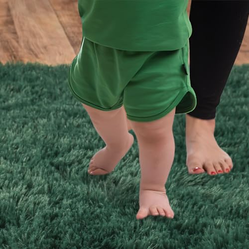 Soft Runner Rugs for Bedroom Hallways New Upgraded Non (2' x 4' (1 pc) / Green)