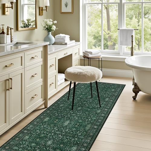 Hallway Runner Rug (Deep Green / 2'6" x 8' (Runner))