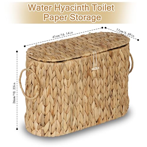 Toilet Paper Storage Basket (Natural(water Hyacinth))