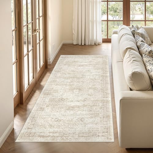 3x6 Runner Rug Non Slip (Beige/Ivory / 3' x 6' (Runner))