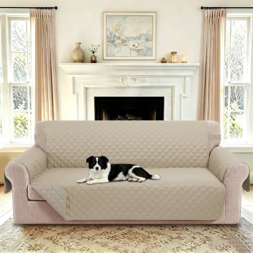 Oversized Sofa Cover for 3 Cushion (Sand/Beige / Sofa Xl - Xl Large (78"))