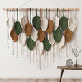 Large Macrame Wall Hanging Boho Woven Tapestry Chic Home Decor Wall Art (39"W x 29.5"L)