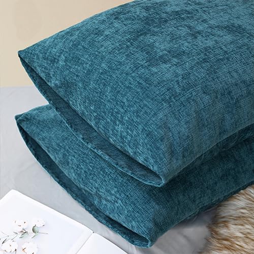 Decorative Standard Throw Pillow Covers 26 X 20 Inches Ocean Blue (26" x 20" (Pack of 2) / Ocean Blue)