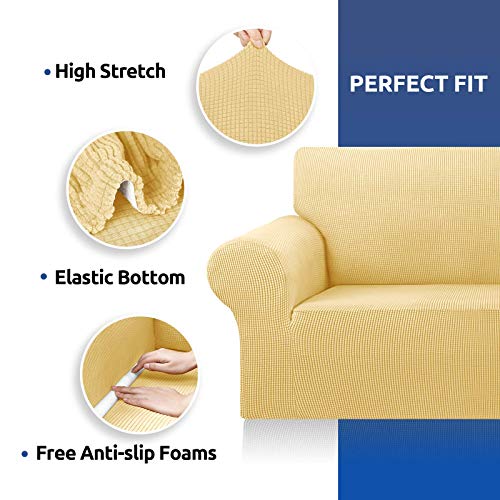 Stretch Couch Covers for Sofa (Champagne / Large)