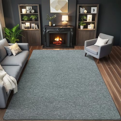 4x6 Area Rugs for Living Room Non Slip Bedroom Rug (4' x 6' (Rectangular) / Grey and White)