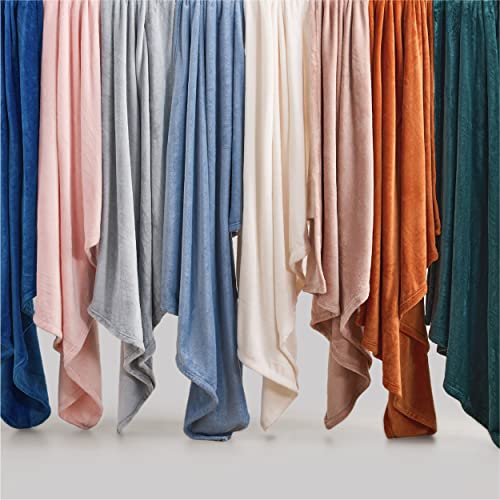 GentleSoft Fleece Blankets Queen Size Light Grey (Light Grey / Queen (90" X 90"))