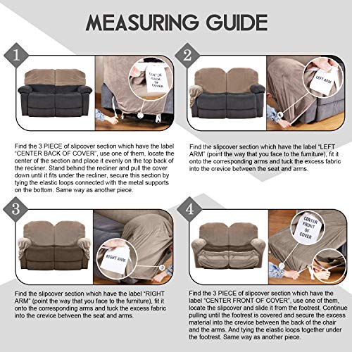 Reclining Love Seat Slipcover (Sand)