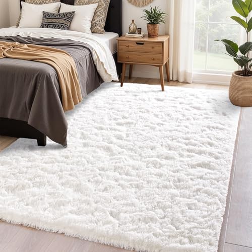 Soft Area Rugs for Bedroom Living Room Plush Fluffy Rug 9x12 (Cream / 9' x 12' (Rectangular))