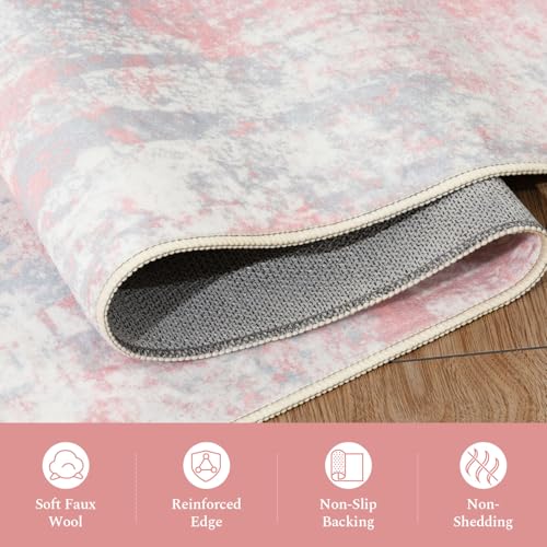 8x10 Area Rugs for Bedroom (Pink / 8' x 10' (Rectangular))