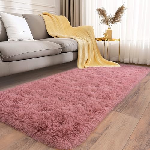 Soft Runner Rugs for Bedroom Hallway 2x5 Blush Pink (2' x 5' (1 pc) / Blush Pink)