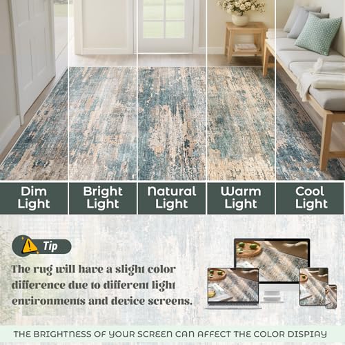 8x10 Area Rugs for Living Room (Green Brown / 8' x 10' (Rectangular))