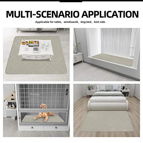 Sectional Couch Covers for Dogs L Shape Sofa Cover Reversible Sofa Slipcover Chaise Lounge Cover Furniture Protector Cover for Pets Dog Cat (42" x 52" / Beige/Beige)
