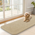 Dog Door Mat for Muddy Paws 47x17 (Beige / 47" X 17")