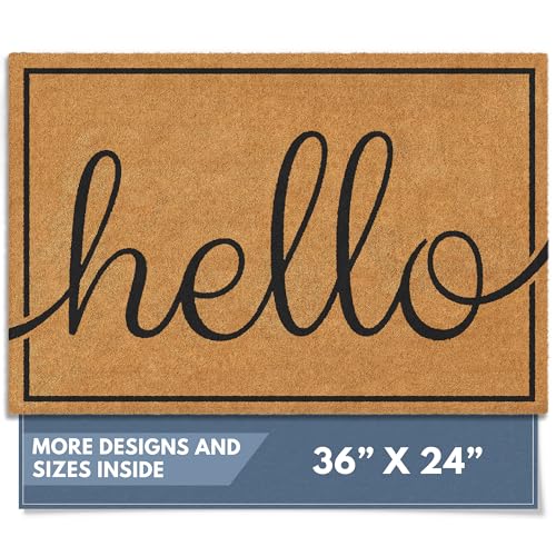 Natural Coco Coir Non (Hello Script / 24x36)