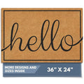 Natural Coco Coir Non (Hello Script / 24x36)
