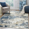 8x10 Area Rug for Bedroom (Navy Beige / 8' x 10' (Rectangular))