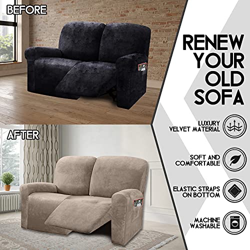 Reclining Love Seat Slipcover (Taupe)