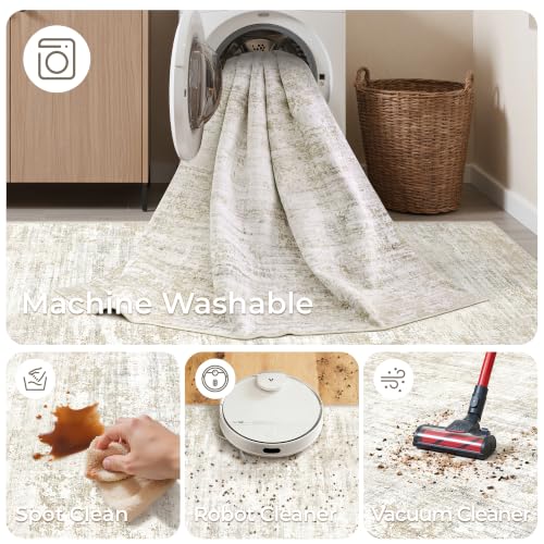 2'6 x 10' Runner Rug Non Slip (Brown / 2'6" x 10' (Runner))