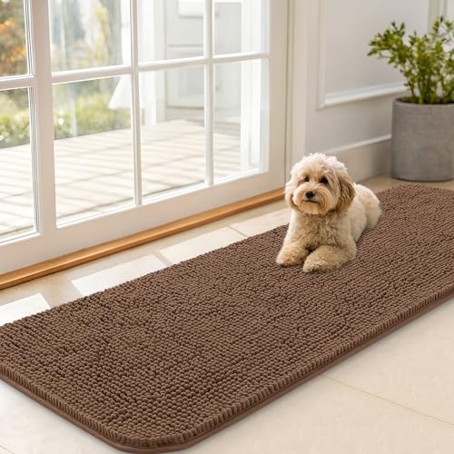 Dog Door Mat for Muddy Paws 59x20 (Mocha / 59" X 20")