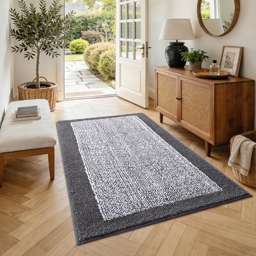 48x32 Large Bathroom Rugs Non Slip Washable (A-grey / 2'8" x 4' (Rectangular))