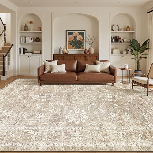 8x10 Area Rugs for Living Room (Beige/Brown / 8' x 10' (Rectangular))