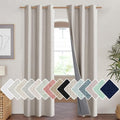 Brich Vintage Open Linen Weave Flax Thermal Curtains (42"W x 84"L (Pack of 2) / Brich)