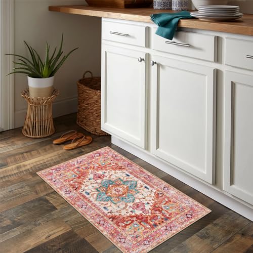 Washable Area Rug (2' x 3' / Pink)