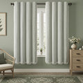 Sage Green Boho Blackout Curtains 72 Inch 2 Panels with Tassels (Sage Green / 52"W x 72"L (Pack of 2))