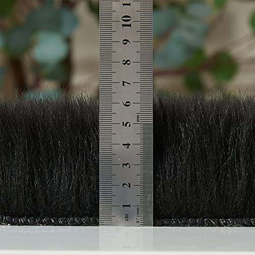 Ultra Soft Fluffy Shaggy Area Rug Faux Fur Rug Chair Cover Seat Pad Fuzzy Area Rug for Bedroom Floor Sofa Living Room (Black / 4' x 6' (Rectangular))