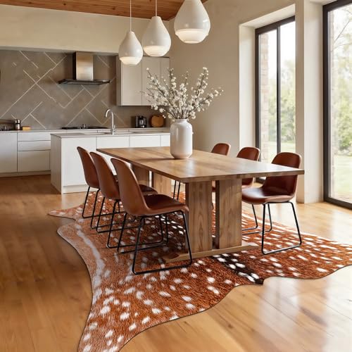 Premium Deer Print Rug (4'7" X 5'2" (Irregular) / Classic Deer)