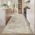 Washable 4x8 Hallway Runner Rug Non (Brown / 4' x 8' (Runner))