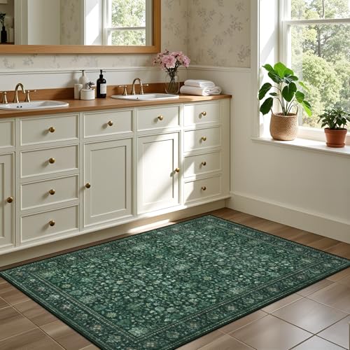2x3 Area Rugs Living Room (Deep Green / 2' x 3' (Rectangular))