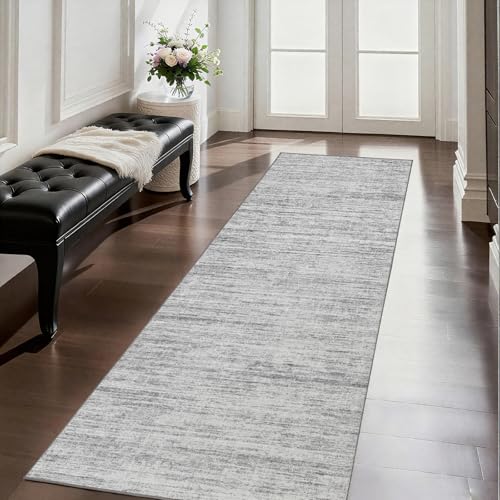 Washable Runners for Hallway 2x6 Runner Rug (Grey / 2' x 6' (Runner))
