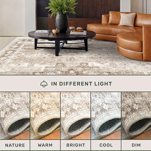 Beige Washable 2'6"x8' Wide Hallway Runners (2'6" x 8' (Runner) / Latte / Beige)