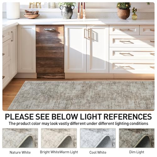2'6''x8' Runner Rugs Washable Rug (Brown/Black / 2'6" x 8' (Runner))