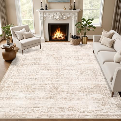 4x6 Area Rugs Living Room (Beige Brown / 4' x 6' (Rectangular))