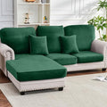 Couch Cover 6 (Christmas Green / 3 Backrest + 2 Seater + 1 Chaise)
