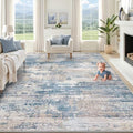 9x12 Area Rug for Living Room (Blue Beige / 9' x 12' (Rectangular))