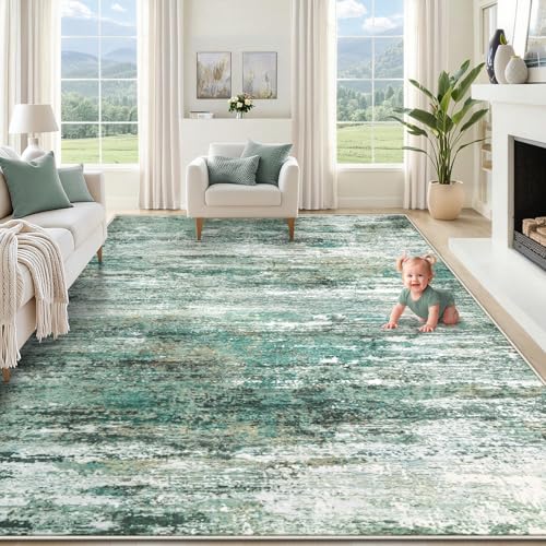8x10 Area Rugs for Living Room (Green / 8' x 10' (Rectangular))