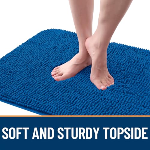 Dog Door Mat for Muddy Paws 47x24 (Deep Navy Blue / 47" X 24")
