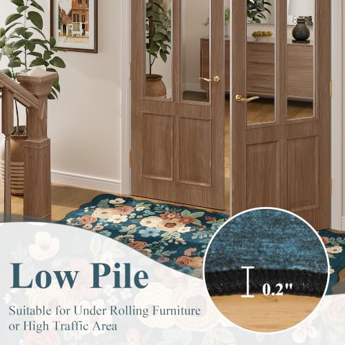 8x10 Area Rug for Living Room (Prussian Blue (Big) / 8' x 10' (Rectangular))