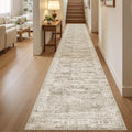 Runner Rug 2x12 Washable Non (Brown / 2' x 12' (Runner))