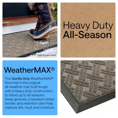WeatherMAX Door Mat (Taupe Basket Weave / 47" x 35")